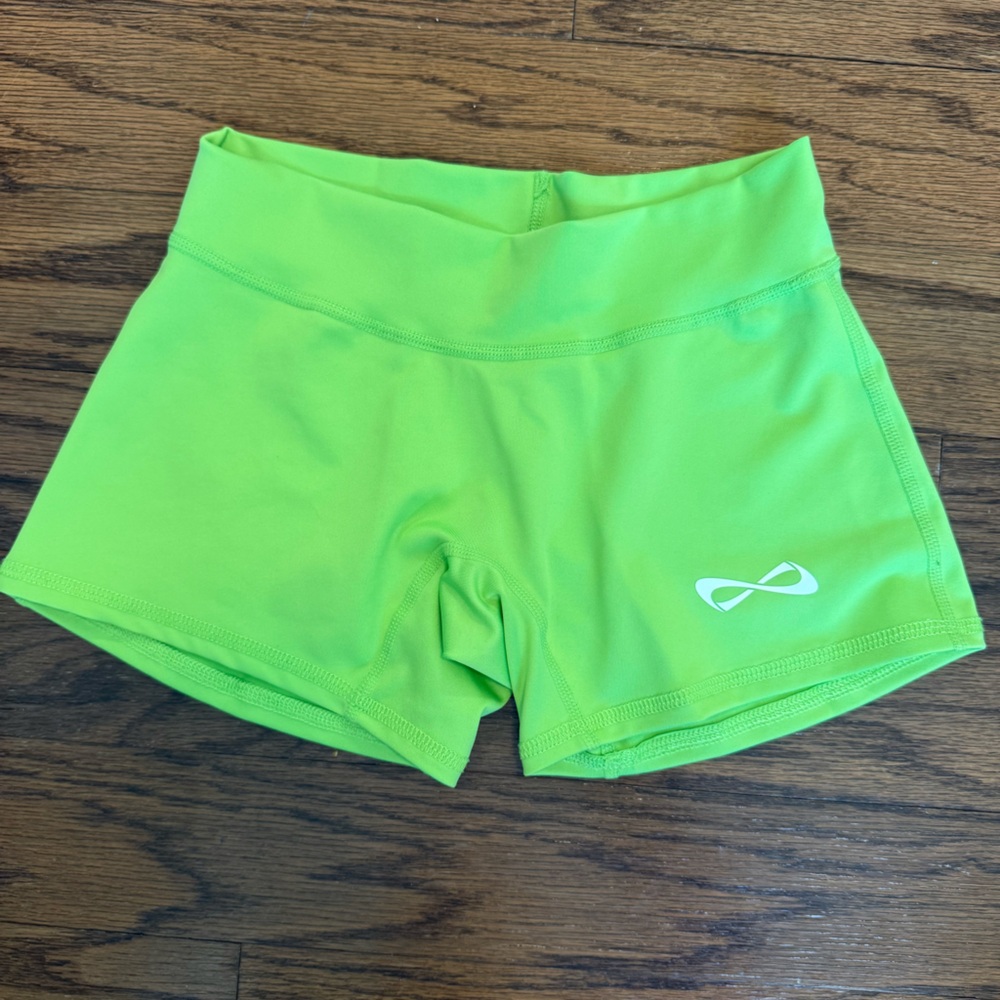 Nfinity Neon Green Cheer Shorts - S